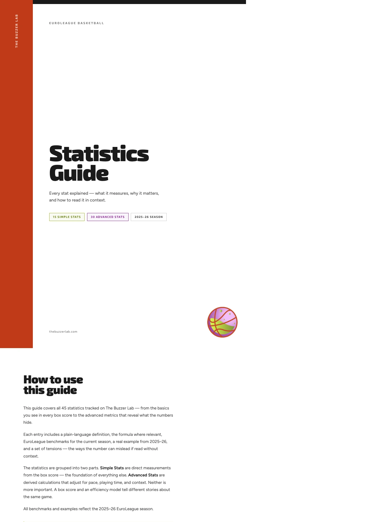 The EuroLeague Statistics Guide