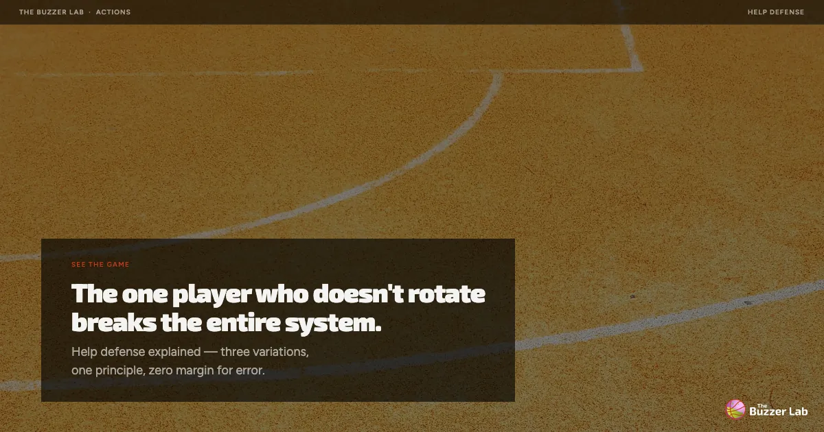Help defense: the one player who doesn't rotate breaks the entire system