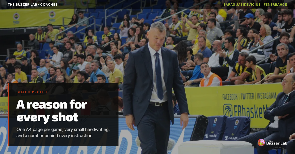 Saras Jasikevicius wants a reason for every shot