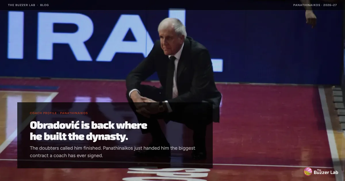 Obradović is back where he built the dynasty