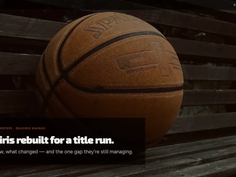 Zalgiris rebuilt for a title run. Here's who's new &mdash; and the one gap they're still managing.