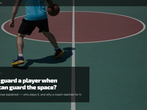 Zone defense: why a coach chooses to guard space instead of a player.